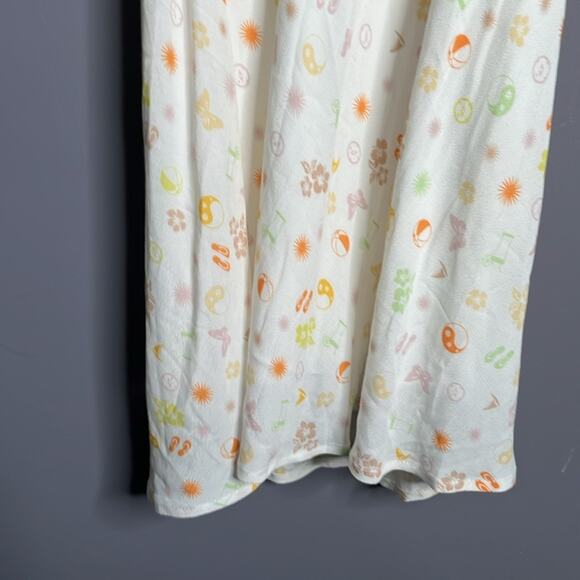 Elodie White Printed Spaghetti Strap Sundress Size Large - Picture 7 of 10
